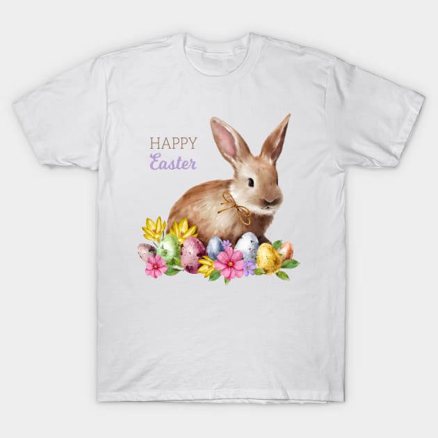 Happy Easter T-Shirt by Cool Abstract Design